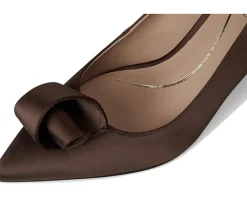 Cole Haan Florette Pumps Dark Chocolate Satin Discount