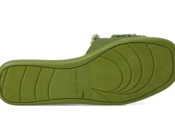 Women Kate Spade New York Flourish Canvas Flat Sandals