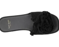 Women Kate Spade New York Flourish Canvas Flat Sandals