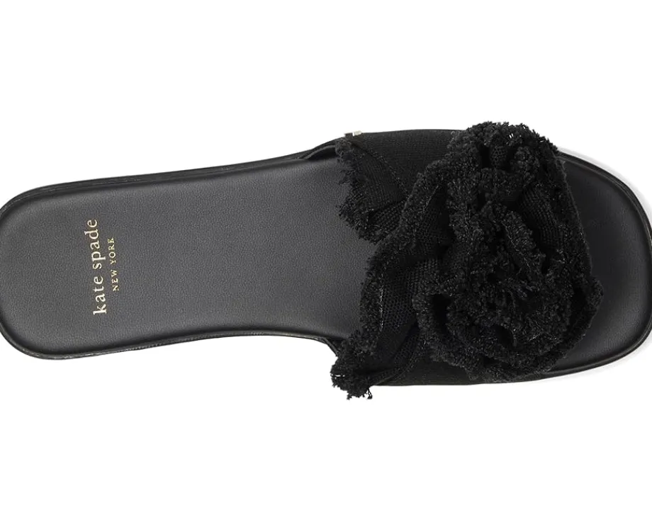 Women Kate Spade New York Flourish Canvas Flat Sandals