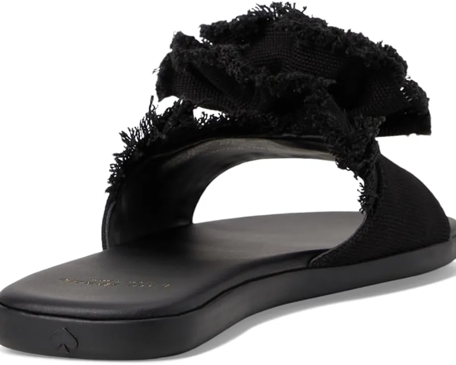 Women Kate Spade New York Flourish Canvas Flat Sandals