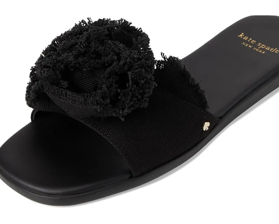 Women Kate Spade New York Flourish Canvas Flat Sandals