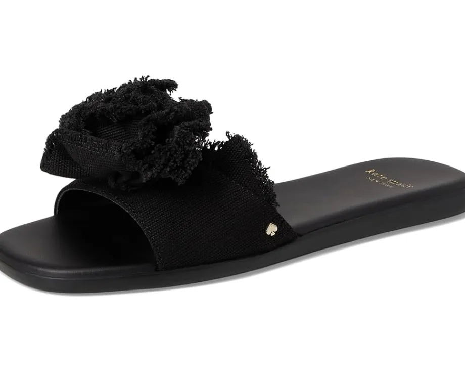 Women Kate Spade New York Flourish Canvas Flat Sandals