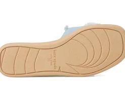 Women Kate Spade New York Flourish Denim Flat Sandals