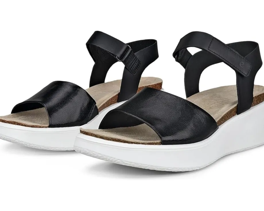 Women ECCO Flowt Wedge Cork Sandal