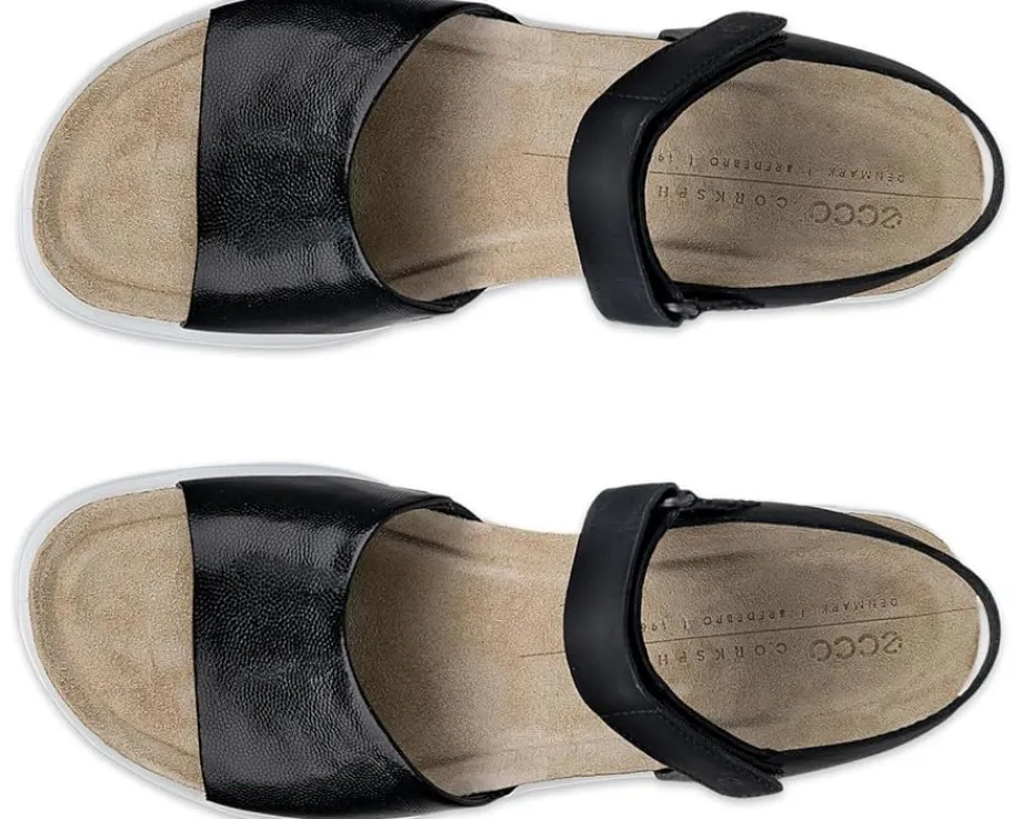 Women ECCO Flowt Wedge Cork Sandal