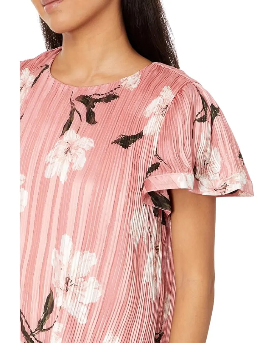 Women CeCe Flowy Pleated Blouse