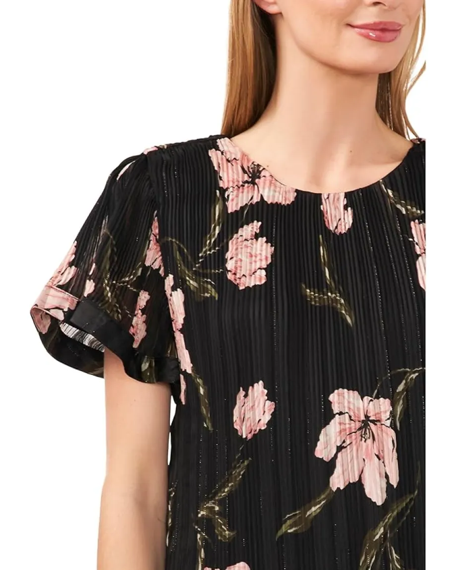 Women CeCe Flowy Pleated Blouse