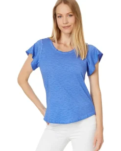 Women NIC+ZOE Flutter Short Sleeve Tee