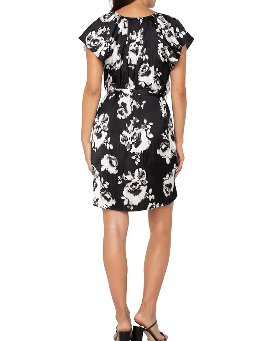 Women Liverpool Los Angeles Flutter Sleeve Raglan Woven Dress