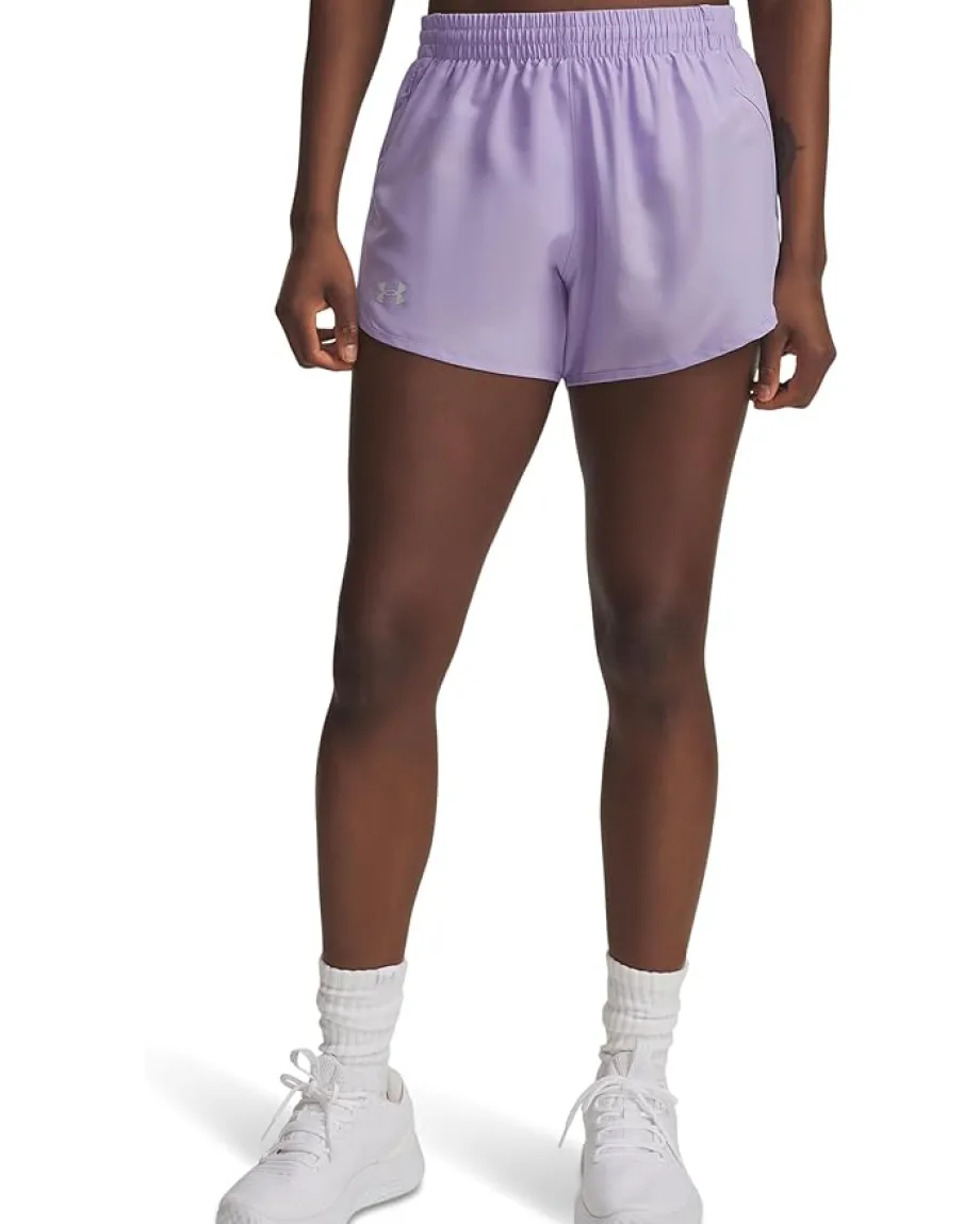 Under Armour Fly By Shorts Transparent/Transparent/Reflective New