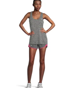 Under Armour Fly By Shorts Castlerock/Astro Pink/Reflective