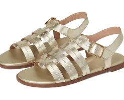 Cole Haan Flynn Fishman Sandals Soft Gold Leather New