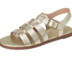 Cole Haan Flynn Fishman Sandals Soft Gold Leather New