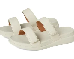 FitFlop F-Mode Go Adjustable Flatform 2-Bar Slides Paris Beige 1 New
