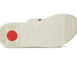 FitFlop F-Mode Go Adjustable Flatform 2-Bar Slides Paris Beige 1 New