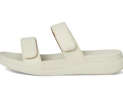 FitFlop F-Mode Go Adjustable Flatform 2-Bar Slides Paris Beige 1 New