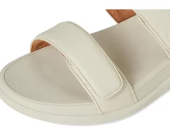 FitFlop F-Mode Go Adjustable Flatform 2-Bar Slides Paris Beige 1 New