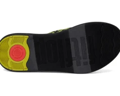 FitFlop F-mode Go Leopard Webbing Strappy Flip-flops Lemongrass Mix Outlet