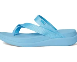 FitFlop F-Mode Go Webbing Flatform Sling Toe-Post Sandals Bondi Blue Online