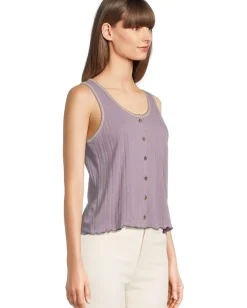 Women Toad&Co Foothill Pointelle Button Tank