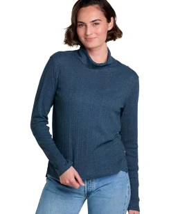 Toad&Co Foothill Pointelle Long Sleeve T-Neck Midnight Online