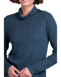 Toad&Co Foothill Pointelle Long Sleeve T-Neck Midnight Online