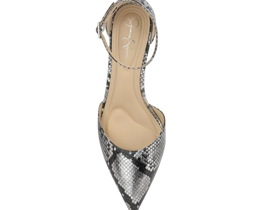 Women Jessica Simpson Foxena Pointed Toe Ankle Strap Pump