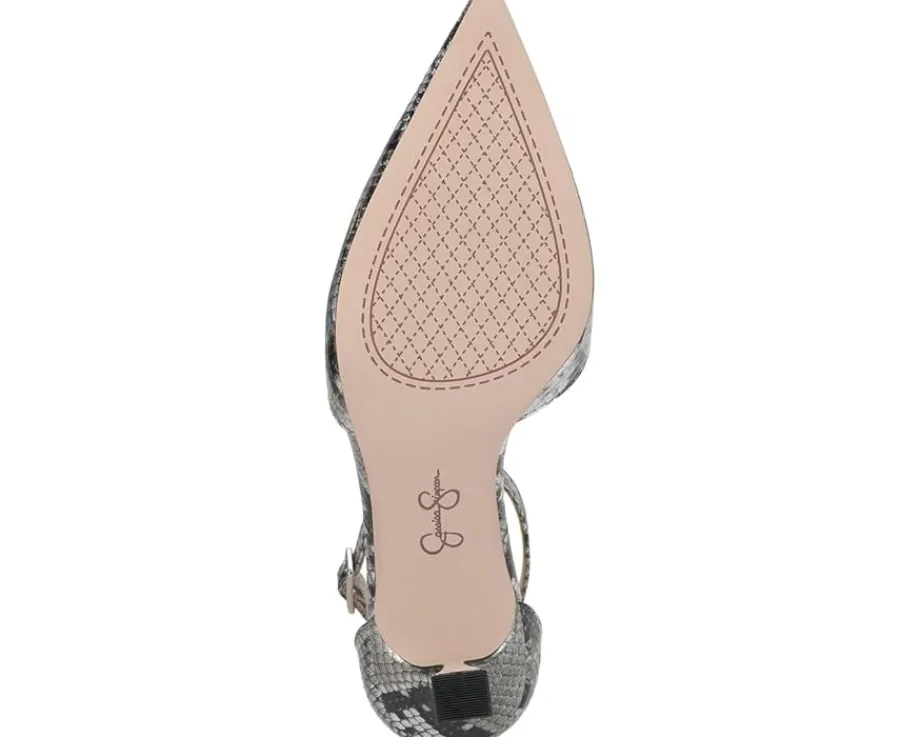 Women Jessica Simpson Foxena Pointed Toe Ankle Strap Pump