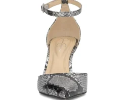 Women Jessica Simpson Foxena Pointed Toe Ankle Strap Pump