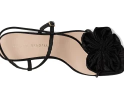 Women Loeffler Randall Frank Flower Applique Heeled Sandals