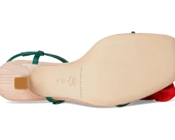 Women Loeffler Randall Frank Flower Applique Heeled Sandals