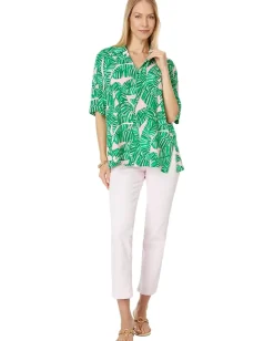 Lilly Pulitzer Franki Shirt Coverup Conch Shell Pink Lets Go Bananas Online