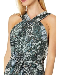 Joie Freya Dress Duck/Green/Multi New