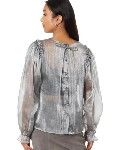 Free People Freya Frost Top Silver Online