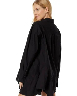 Free People Freya Poplin Black Clearance