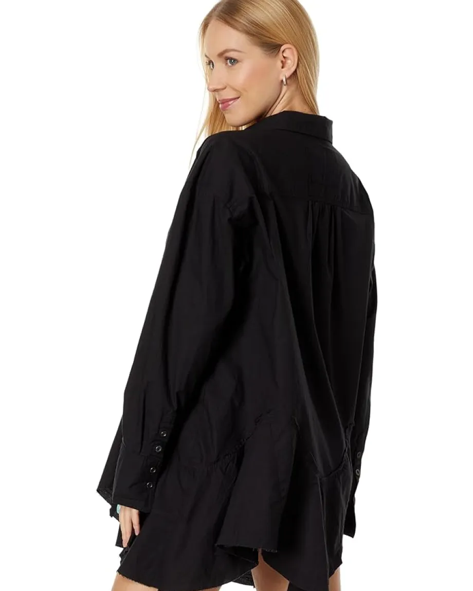 Free People Freya Poplin Black Clearance