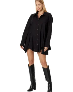 Free People Freya Poplin Black Clearance