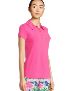 Lilly Pulitzer Frida 1/2 Zip Polo UPF 50+ Parigi Pink