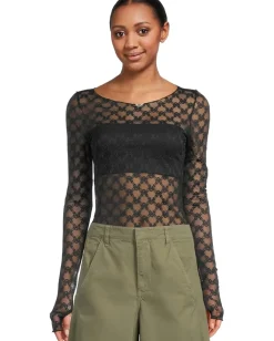 Free People From Me To You Long Sleeve Black Sale