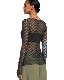 Free People From Me To You Long Sleeve Black Sale