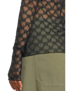 Free People From Me To You Long Sleeve Black Sale