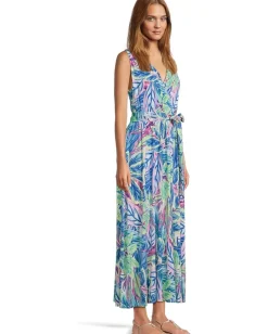 Tommy Bahama Frond Grove Sleeveless Maxi Dress Cyber Light Best