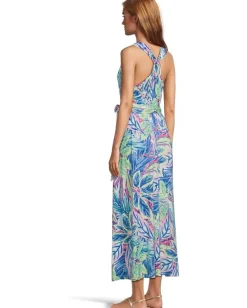 Tommy Bahama Frond Grove Sleeveless Maxi Dress Cyber Light Best
