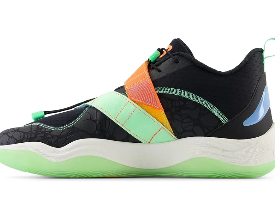 New Balance FuelCell Lindor v2 Off-Field Baseball Cleats Black/Neon Dragonfly New