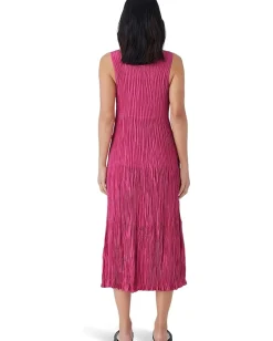 Eileen Fisher Full Tiered Dress Geranium Discount
