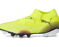 PUMA Future 8 Match Firm, Artificial Ground Soccer Cleats Yellow Alert-Puma Aged Silver-Sun Struck Outlet