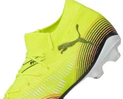 PUMA Future 8 Match Firm, Artificial Ground Soccer Cleats Yellow Alert-Puma Aged Silver-Sun Struck Outlet