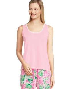 Lilly Pulitzer Gabbie Crochet Trimmed Knit Conch Shell Pink Best