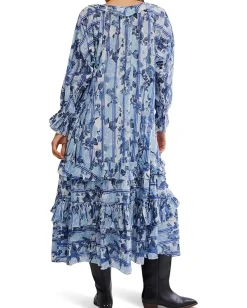 Free People Garden Wonders Maxi Blue Combo